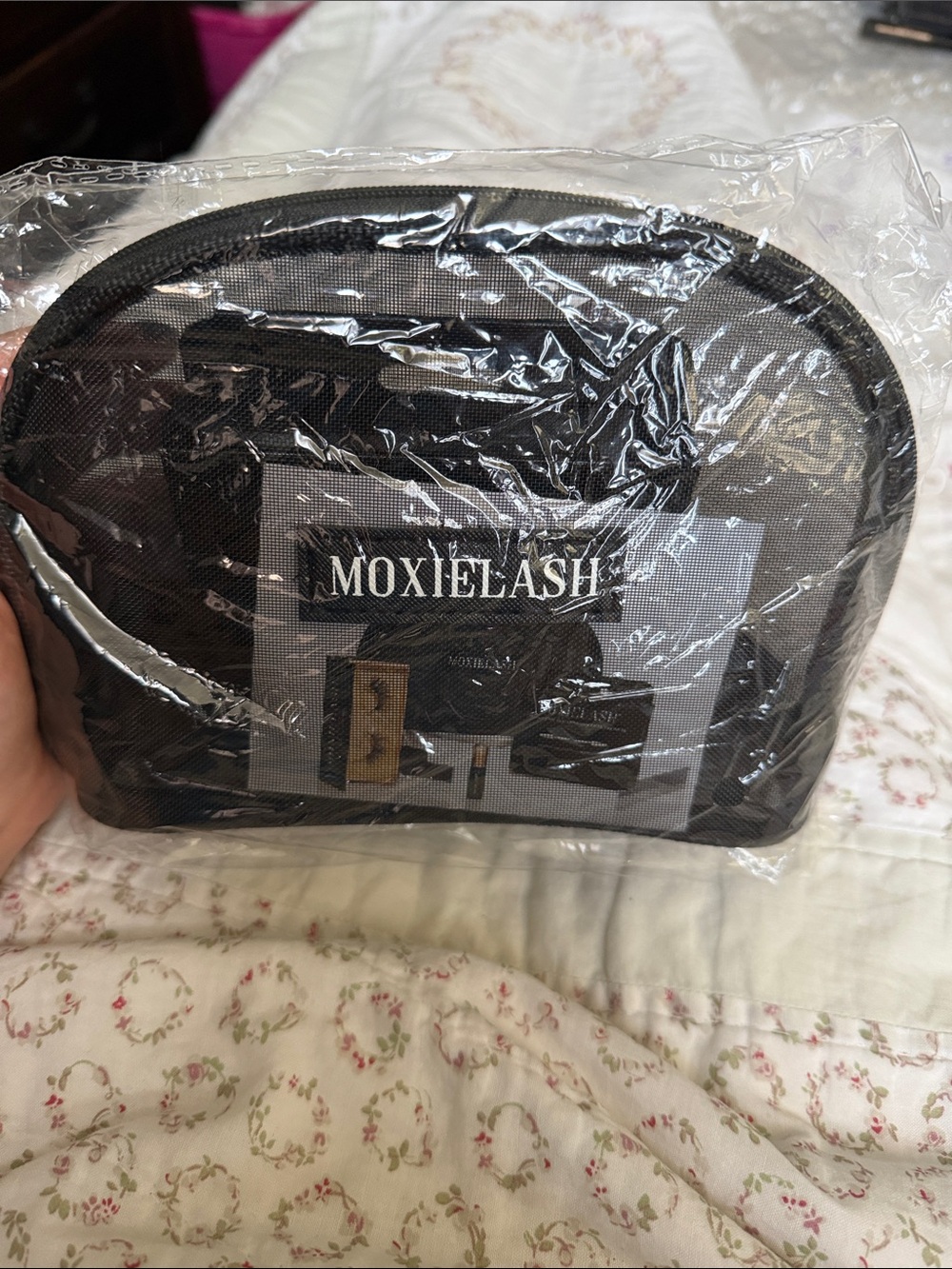 Moxielash Black Cosmetic Travel Pouch